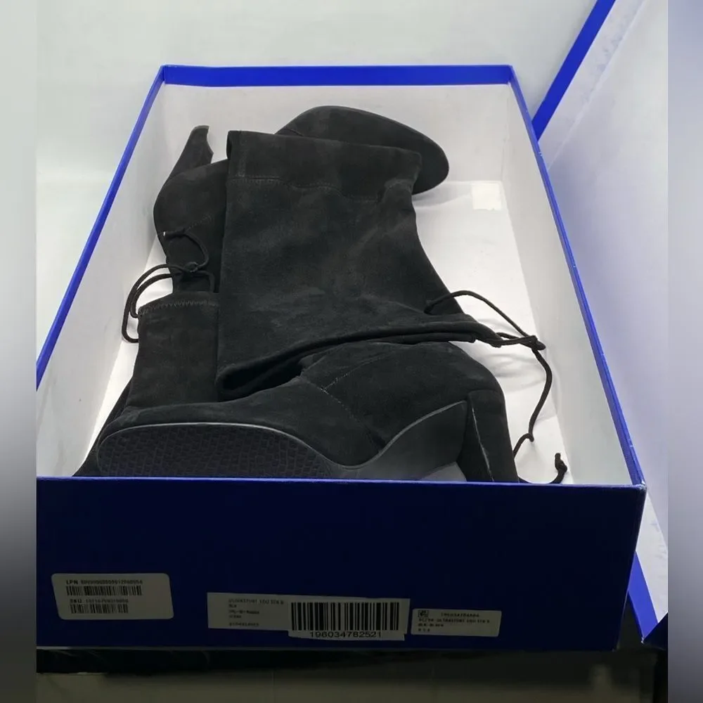 Stuart Weitzman Highland Block Heel Suede Over The Knee Boots size 9